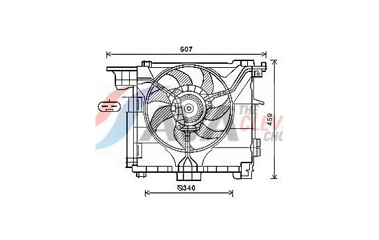 Fan, radiator MC7507 Ava Quality Cooling