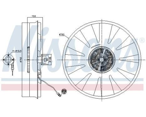 Fan, radiator MNF142 Ava Quality Cooling, Image 2