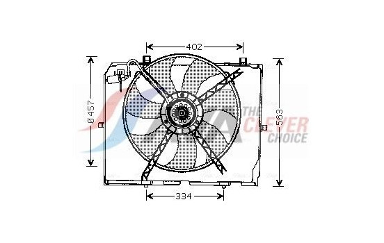 Fan, radiator MS7503 Ava Quality Cooling