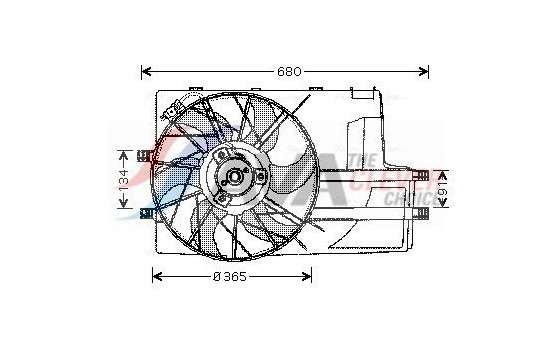 Fan, radiator MS7511 Ava Quality Cooling