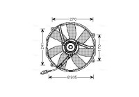 Fan, radiator MS7512 Ava Quality Cooling