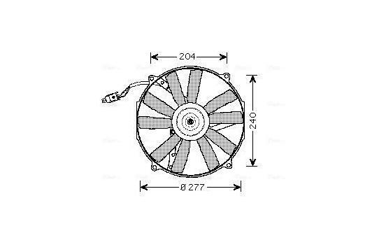 Fan, radiator MS7513 Ava Quality Cooling