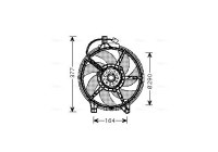 Fan, radiator MS7517 Ava Quality Cooling