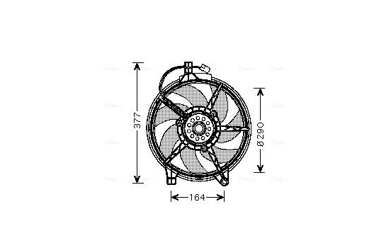 Fan, radiator MS7517 Ava Quality Cooling