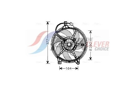 Fan, radiator MS7517 Ava Quality Cooling