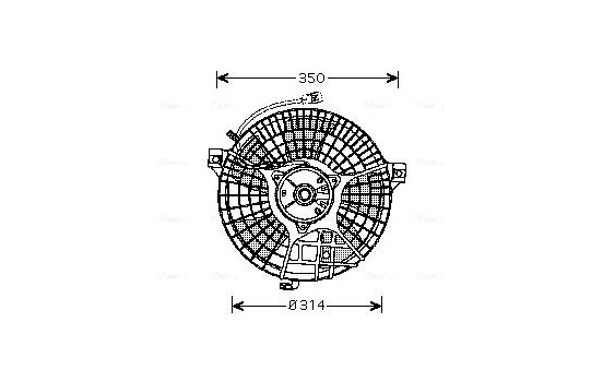 Fan, radiator MS7518 Ava Quality Cooling