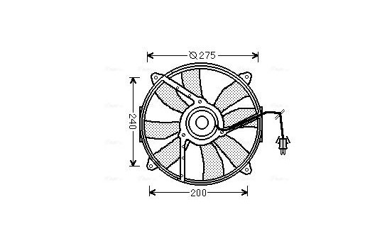 Fan, radiator MS7521 Ava Quality Cooling