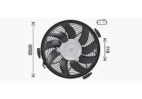 Fan, radiator MS7719 Ava Quality Cooling