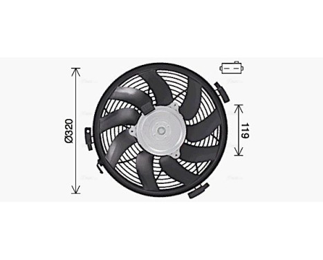 Fan, radiator MS7719 Ava Quality Cooling