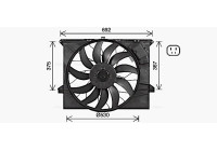 Fan, radiator MS7745 Ava Quality Cooling