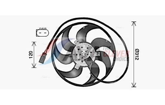 Fan, radiator MS7764 Ava Quality Cooling