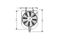 Fan, radiator MT7501 Ava Quality Cooling