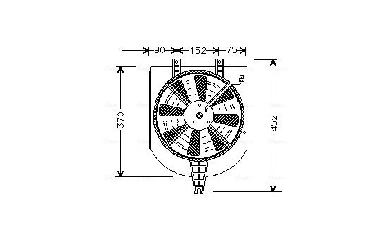 Fan, radiator MT7501 Ava Quality Cooling