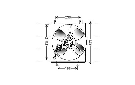 Fan, radiator MT7504 Ava Quality Cooling