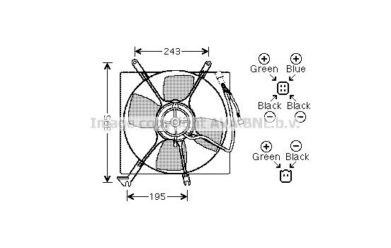 Fan, radiator MT7513 Ava Quality Cooling