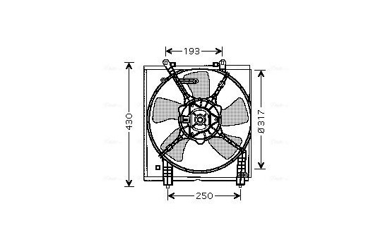 Fan, radiator MT7517 Ava Quality Cooling