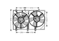 Fan, radiator MT7523 Ava Quality Cooling