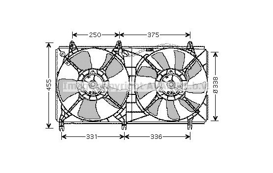 Fan, radiator MT7524 Ava Quality Cooling