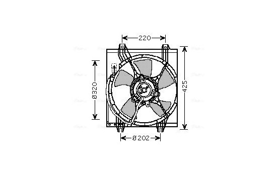 Fan, radiator MT7526 Ava Quality Cooling