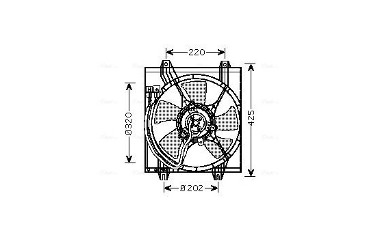 Fan, radiator MT7527 Ava Quality Cooling