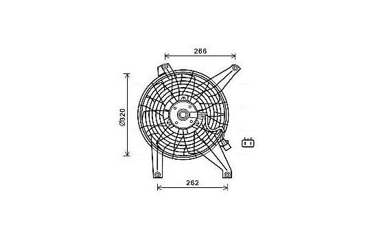 Fan, radiator MT7528 Ava Quality Cooling