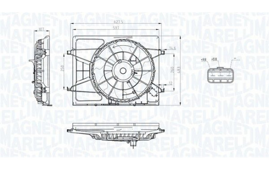 Fan, radiator MTC796AX Magneti Marelli