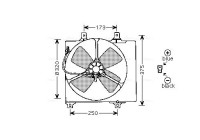 Fan, radiator MZ7501 Ava Quality Cooling