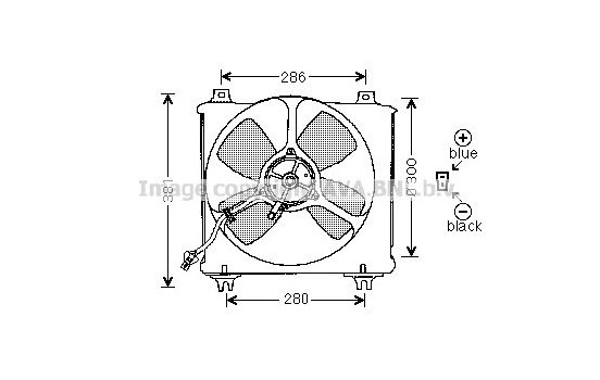 Fan, radiator MZ7505 Ava Quality Cooling