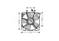 Fan, radiator MZ7512 Ava Quality Cooling