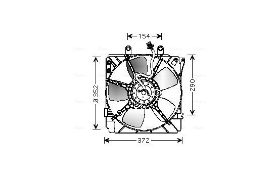 Fan, radiator MZ7512 Ava Quality Cooling