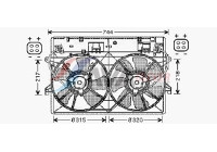 Fan, radiator MZ7524 Ava Quality Cooling