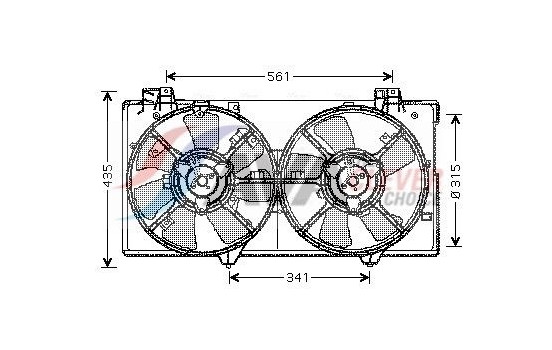 Fan, radiator MZ7528 Ava Quality Cooling