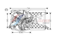 Fan, radiator MZ7530 Ava Quality Cooling