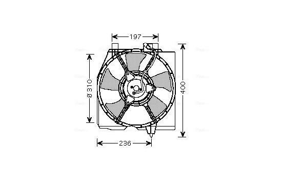 Fan, radiator MZ7536 Ava Quality Cooling
