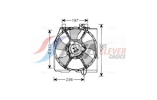 Fan, radiator MZ7536 Ava Quality Cooling