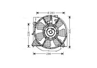 Fan, radiator MZ7541 Ava Quality Cooling