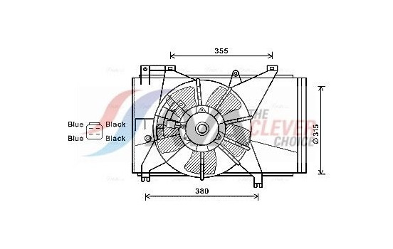 Fan, radiator MZ7543 Ava Quality Cooling