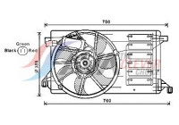 Fan, radiator MZ7545 Ava Quality Cooling