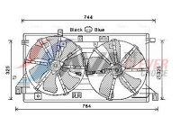 Fan, radiator MZ7550 Ava Quality Cooling