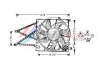 Fan, radiator OL7509 Ava Quality Cooling