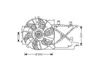 Fan, radiator OL7516 Ava Quality Cooling