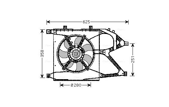 Fan, radiator OL7517 Ava Quality Cooling