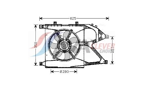 Fan, radiator OL7517 Ava Quality Cooling