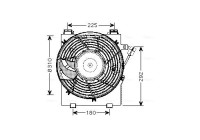 Fan, radiator OL7518 Ava Quality Cooling