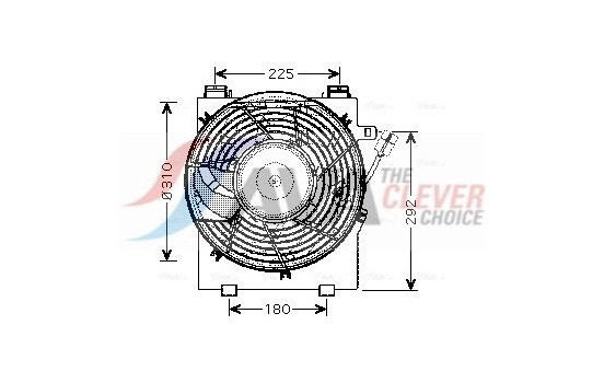 Fan, radiator OL7518 Ava Quality Cooling