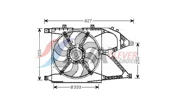 Fan, radiator OL7519 Ava Quality Cooling