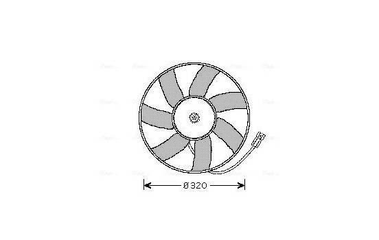 Fan, radiator OL7522 Ava Quality Cooling