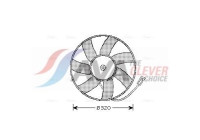 Fan, radiator OL7522 Ava Quality Cooling
