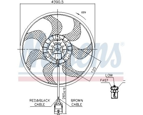 Fan, radiator OL7524 Ava Quality Cooling, Image 2