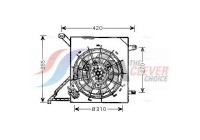 Fan, radiator OL7534 Ava Quality Cooling